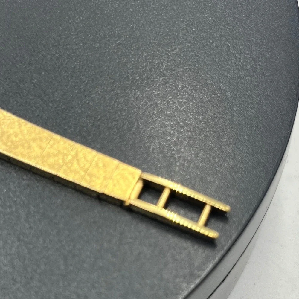 Ernest Borel Vintage Gold Textured Manual Wind Swiss Cocktail‎ Watch 10 Microns